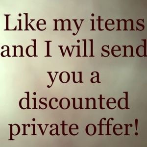 I SEND DISCOUNTS TO ALL LIKES!!!!!